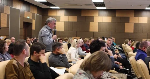 The Audience Of The Forum Stock-Footage 118537071