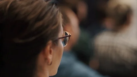 Audience in the lecture hall Видео 103325931