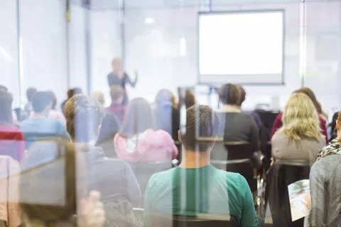 Audience in the lecture hall. Stock Photos