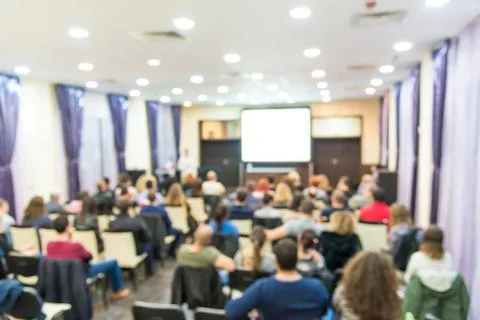 Audience in the lecture hall Stock Photos