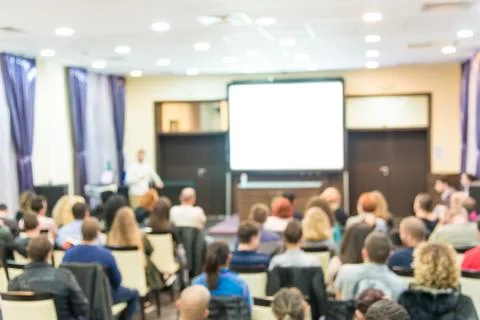 Audience in the lecture hall Stock Photos