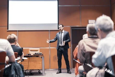 Audience in the lecture hall. Stock Photos