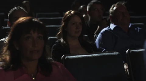 Audience at movie 스톡 동영상 62876558