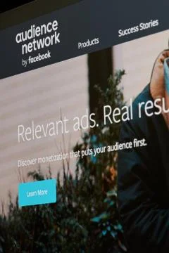 Audience network by facebook Stock Photos