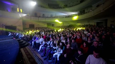 The audience in the opera house Stock Footage 60121943