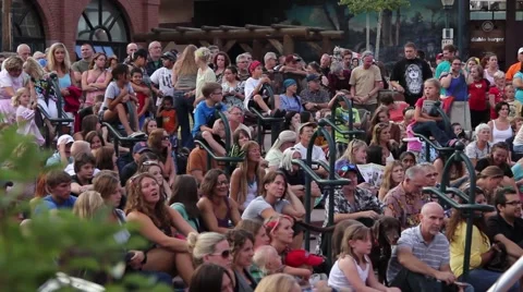 Audience at Public Arena Stock Footage 44267147