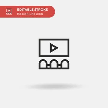 Audience Simple vector icon. Illustration symbol design template for web mobi Stock Illustration