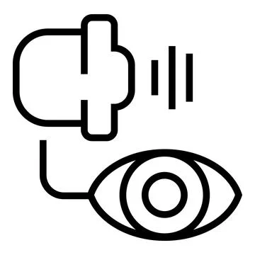 Audience speech icon outline vector. Person teacher Stock Illustration