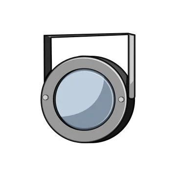 Audience spotlight stage cartoon vector illustration Stock Illustration