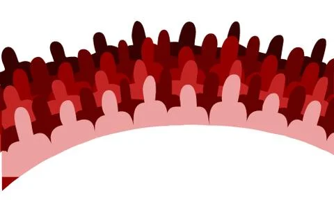 Audience in a theather Stock Illustration