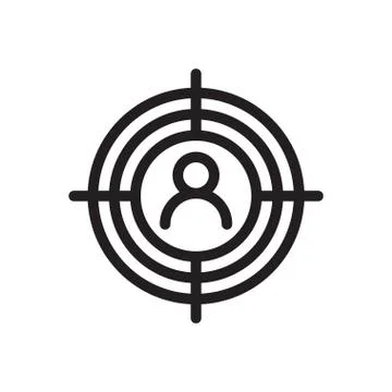 Audience thin line icon Stock Illustration