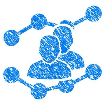 Audience Trends Grunge Icon 스톡 일러스트