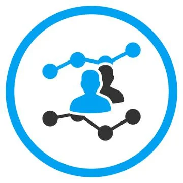 Audience Trends Icon 스톡 일러스트