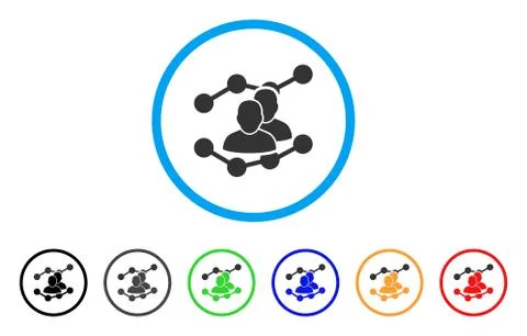 Audience Trends Rounded Icon イラスト素材