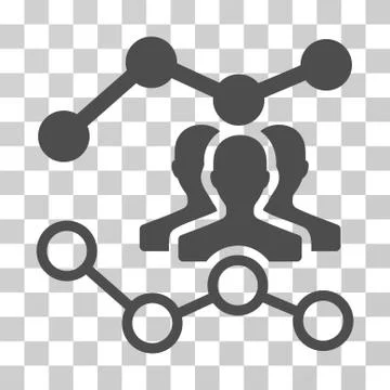 Audience Trends Vector Icon Illustrazione stock