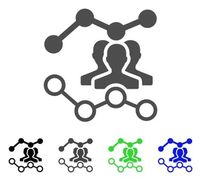 Audience Trends Vector Icon Stock Illustration
