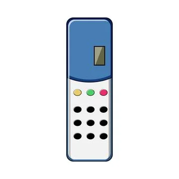 Audience voting clicker cartoon vector illustration Illustrazione stock