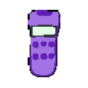 Audience voting clicker pixel art vector illustration イラスト素材