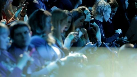 Audience Waiting for the Show 스톡 동영상 70727608