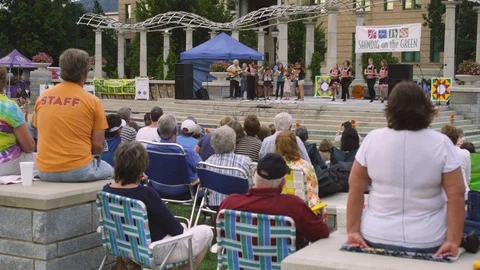 Audience watching live performance during Shindig Music Festival Stock Footage 103426193