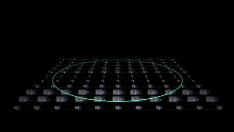 Audio 3D waveform radial equalizer lines. Radial audio signal vibration sou.. Stock Footage 340082633