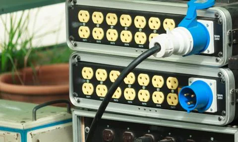 Audio and Cables Stock Photos
