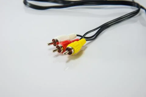 Audio and Video Cable Foto stock