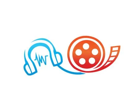 Audio and video icon Stock Illustration