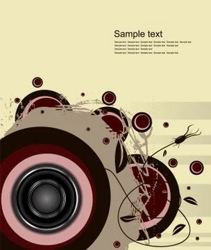 Audio background Stock Illustration