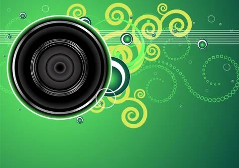 Audio background Stock Illustration