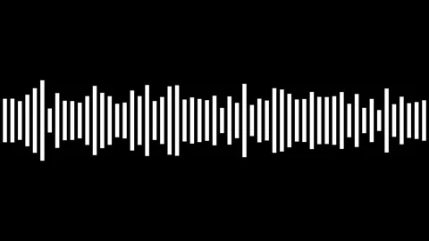 Audio bar, spectrum form white video footage of audio visualizer. Stock Footage 311404087