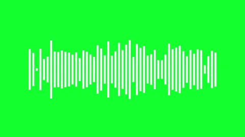 Audio bar, spectrum form white video footage of audio visualizer. Stock Footage 311404152