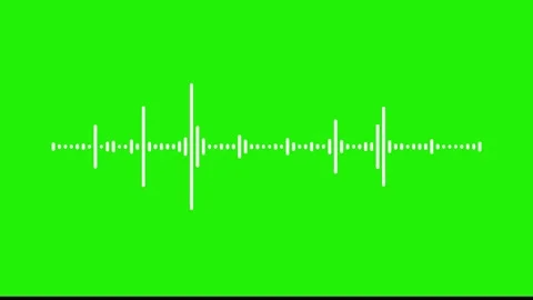 Audio bar, spectrum form white video footage of audio visualizer. Stock Footage 311404242