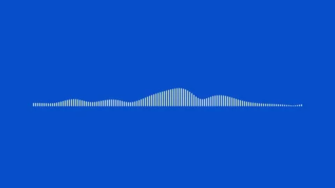 Audio bar, spectrum form white video footage of audio visualizer. Stock Footage 311404300