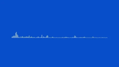 Audio bar, spectrum form white video footage of audio visualizer. Stock Footage 311404307