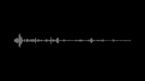 Audio bar, spectrum form white video footage of audio visualizer. Stock Footage 311404356