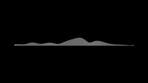 Audio bar, spectrum form white video footage of audio visualizer. Stock Footage 311404411