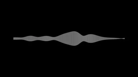 Audio bar, spectrum form white video footage of audio visualizer. Stock Footage 311404423