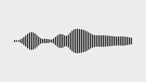 Audio bar, spectrum form white video footage of audio visualizer. Stock Footage 311404455
