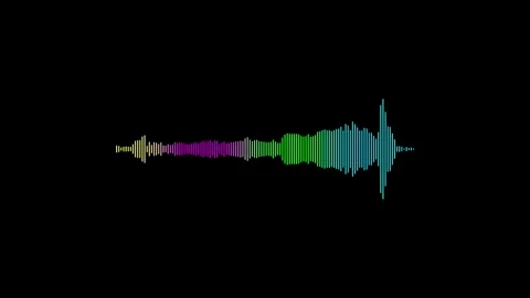 Audio bar, spectrum form white video footage of audio visualizer. Stock Footage 311404583