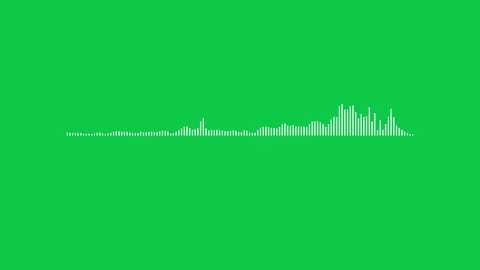 Audio bar, spectrum form white video footage of audio visualizer. Video stock 311404732