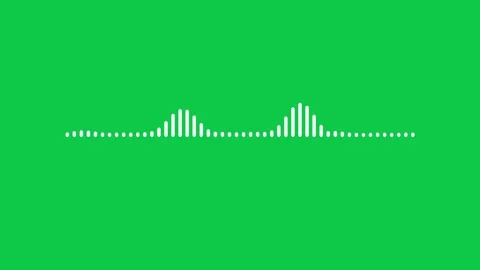 Audio bar, spectrum form white video footage of audio visualizer. Video stock 311404733