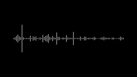 Audio bar, spectrum form white video footage of audio visualizer. Stock Footage 311404787