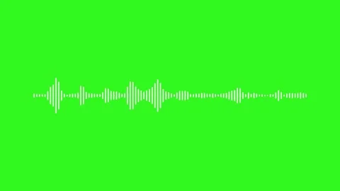 Audio bar, spectrum form white video footage of audio visualizer. Video stock 311404994
