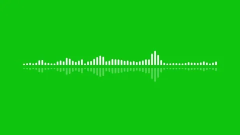 Audio bar, spectrum form white video footage of audio visualizer. Video stock 311405079