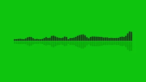 Audio bar, spectrum form white video footage of audio visualizer. Video stock 311405092