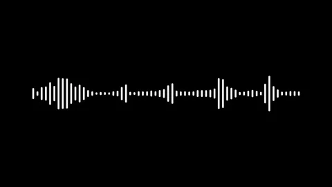 Audio bar, spectrum form white video footage of audio visualizer. Stock Footage 311405174