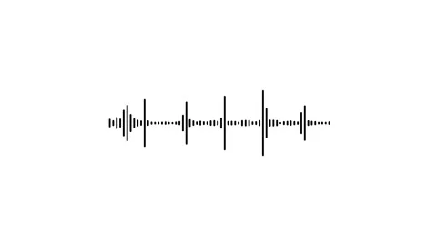 Audio bar, spectrum form white video footage of audio visualizer. Stock Footage 311405219
