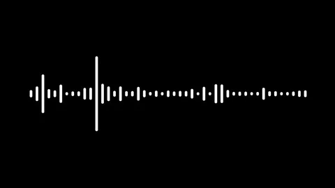 Audio bar, spectrum form white video footage of audio visualizer. Video stock 311405235