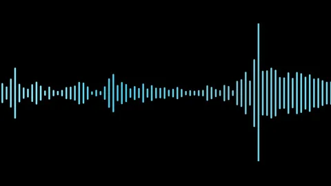 Audio bar, spectrum form white video footage of audio visualizer. Stock Footage 311405253